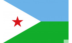 Drapeau Djibouti (19.5x13cm) - Autocollant(sticker)