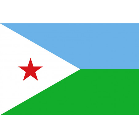 Drapeau Djibouti (19.5x13cm) - Autocollant(sticker)