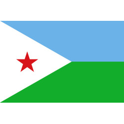 Drapeau Djibouti (15x10cm) - Sticker/autocollant