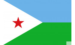 Drapeau Djibouti (5x3.3cm) - Autocollant(sticker)