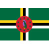 Drapeau la Dominique (19.5x13cm) - Sticker/autocollant