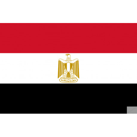 Drapeau Egypte (19.5x13cm) - Autocollant(sticker)