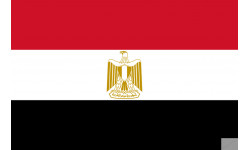 Drapeau Egypte (15x10cm) - Autocollant(sticker)