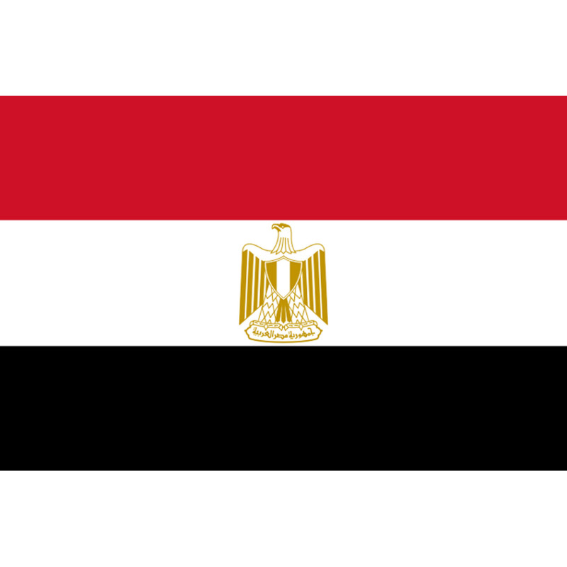 Drapeau Egypte (15x10cm) - Sticker/autocollant