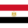 Drapeau Egypte (5x3.3cm) - Sticker/autocollant