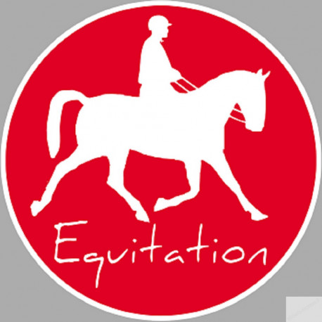 Équitation - 5cm - Autocollant(sticker)