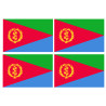Drapeau Érythrée (4 stickers 9.5x6.3cm) - Sticker/autocollant
