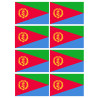 Drapeau Érythrée (8 stickers 9.5x6.3cm) - Sticker/autocollant