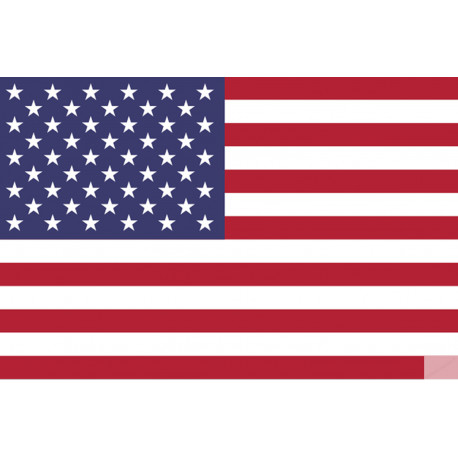 Drapeau États-Unis (19.5x13cm) - Autocollant(sticker)