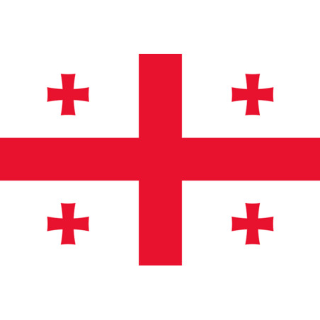 Drapeau Georgie (19.5x13cm) - Sticker/autocollant