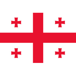 Drapeau Georgie (5x3.3cm) - Sticker/autocollant