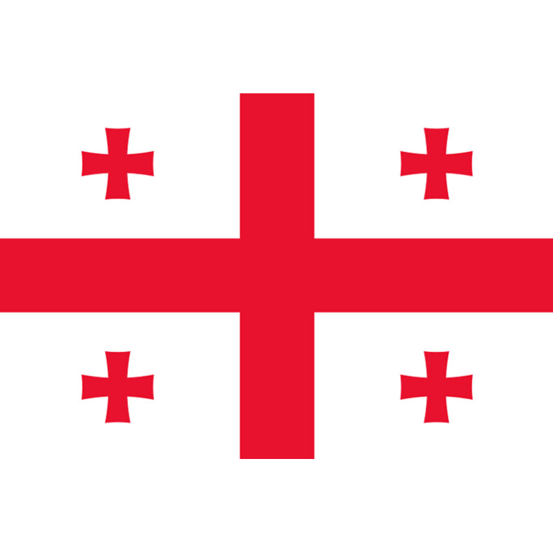 Drapeau Georgie (5x3.3cm) - Sticker/autocollant