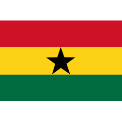 Drapeau Ghana (19.5x13cm) - Sticker/autocollant