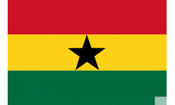 Drapeau Ghana (19.5x13cm) - Autocollant(sticker)