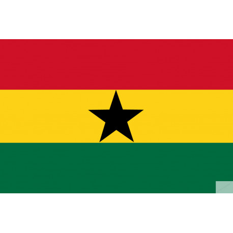 Drapeau Ghana (19.5x13cm) - Autocollant(sticker)