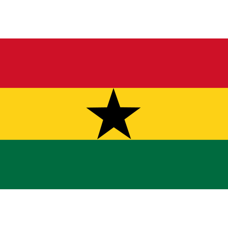 Drapeau Ghana (15x10cm) - Sticker/autocollant
