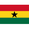 Drapeau Ghana (5x3.3cm) - Sticker/autocollant