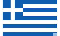 Drapeau Grèce (19.5x13cm) - Autocollant(sticker)