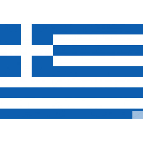 Drapeau Grèce (19.5x13cm) - Autocollant(sticker)