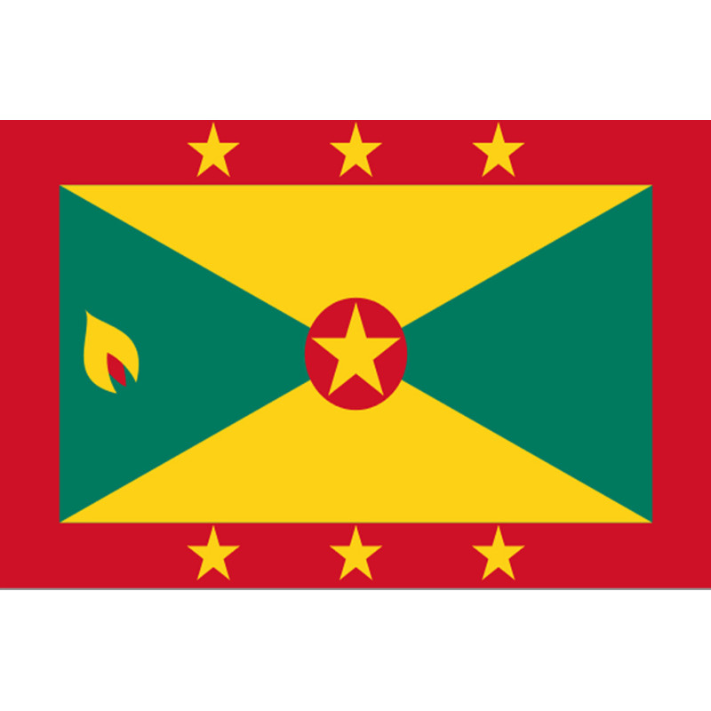 Drapeau Grenade (5x3.3cm) - Sticker/autocollant