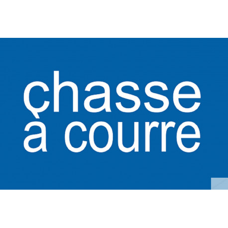 chasse à courre - 10x6.5cm - Autocollant(sticker)