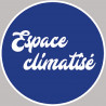 Espace climatisé rond - 15cm - Autocollant(sticker)
