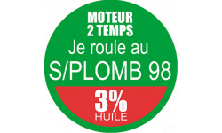 SANS PLOMB 98 - mélange 3 de 5cm - Autocollant(sticker)