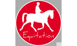 Équitation - 20cm - Autocollant(sticker)