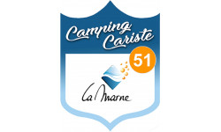 campingcariste La Marne 51 - 20x15cm - Autocollant(sticker)
