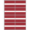 Drapeau Lettonie (8 fois 9,5x6.3cm) - Sticker/autocollant