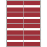 Drapeau Lettonie (8 fois 9,5x6.3cm) - Autocollant(sticker)