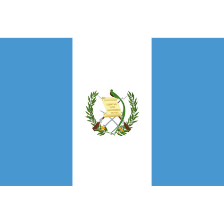 Drapeau Guatemala (19.5x13cm) - Sticker/autocollant