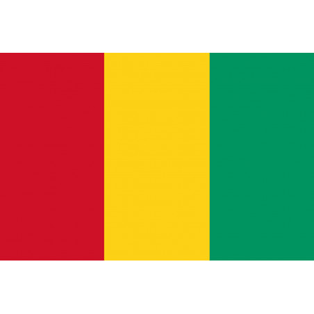 Drapeau Guinée (15x10cm) - Autocollant(sticker)