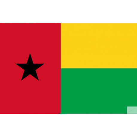 Drapeau Guinée Bissau (19.5x13cm) - Autocollant(sticker)