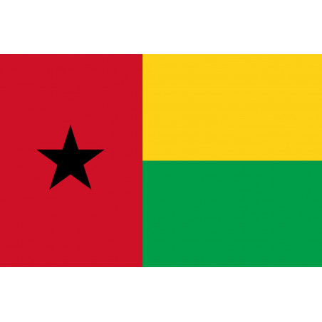 Drapeau Guinée Bissau (19.5x13cm) - Autocollant(sticker)