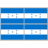 Drapeau Honduras - (4 stickers 9.5x6.3cm) - Sticker/autocollant
