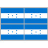 Drapeau Honduras - (4 stickers 9.5x6.3cm) - Autocollant(sticker)