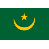 Drapeau Mauritanie (19.5x13cm) - Sticker/autocollant