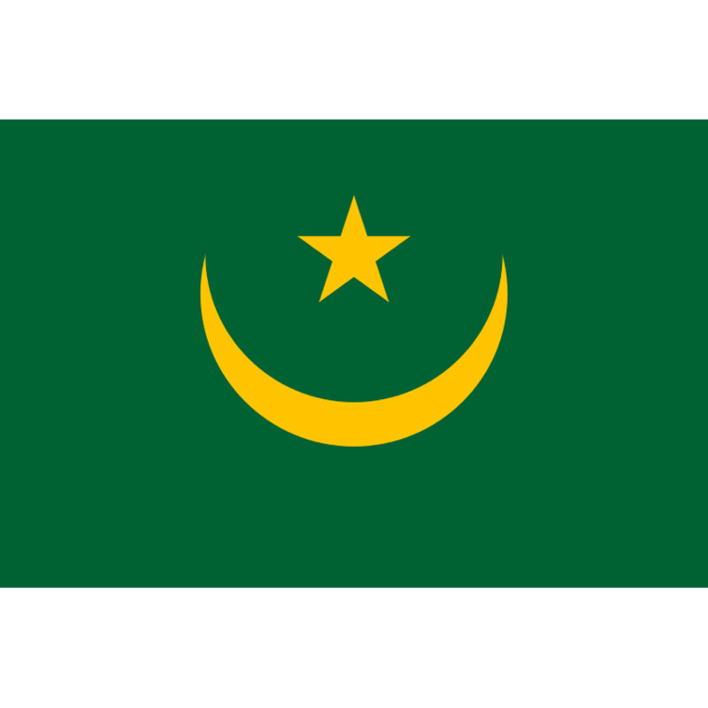 Drapeau Mauritanie (15x10cm) - Sticker/autocollant