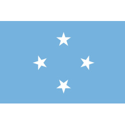 Drapeau Micronésie (15x10cm) - Sticker/autocollant