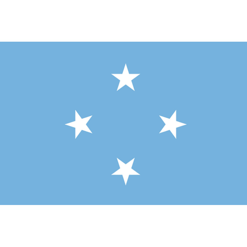 Drapeau Micronésie (5x3.3cm) - Sticker/autocollant