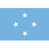 Drapeau Micronésie (5x3.3cm) - Sticker/autocollant