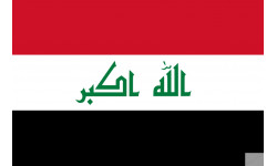 Drapeau Irak (19.5x13cm) - Autocollant(sticker)