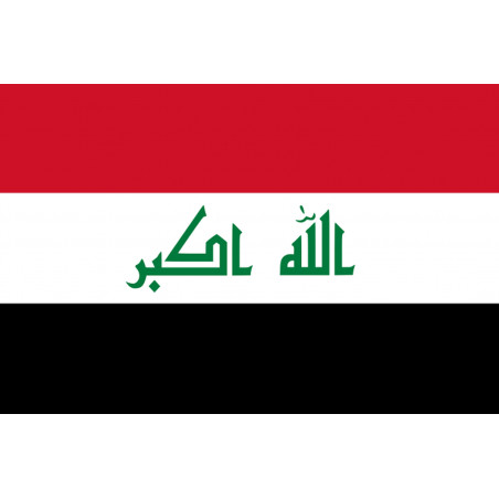 Drapeau Irak (15x10cm) - Autocollant(sticker)