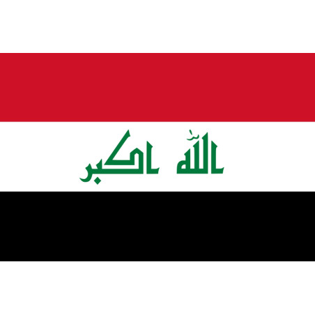 Drapeau Irak (5x3.3cm) - Sticker/autocollant