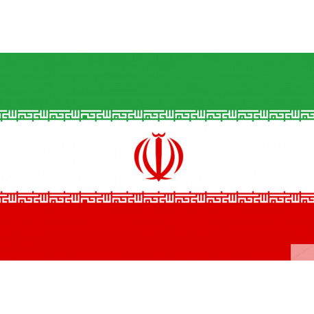 Drapeau Iran (19.5x13cm) - Autocollant(sticker)