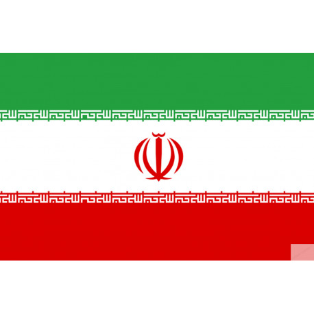 Drapeau Iran (5x3.3cm) - Autocollant(sticker)