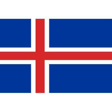 Drapeau Islande (19.5x13cm) - Sticker/autocollant