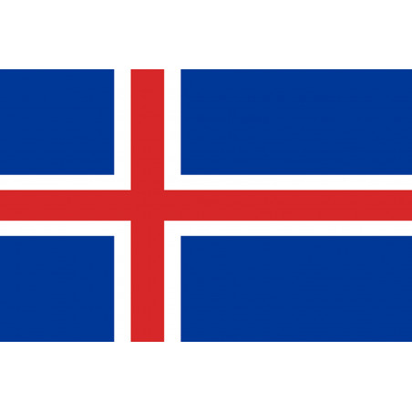 Drapeau Islande (19.5x13cm) - Autocollant(sticker)