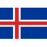 Drapeau Islande (19.5x13cm) - Autocollant(sticker)